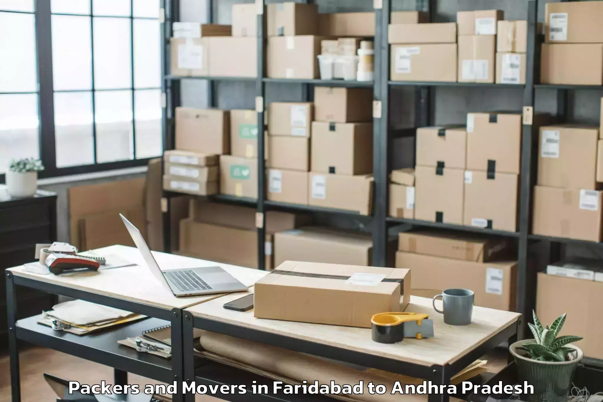 Top Faridabad to Narasannapeta Packers And Movers Available